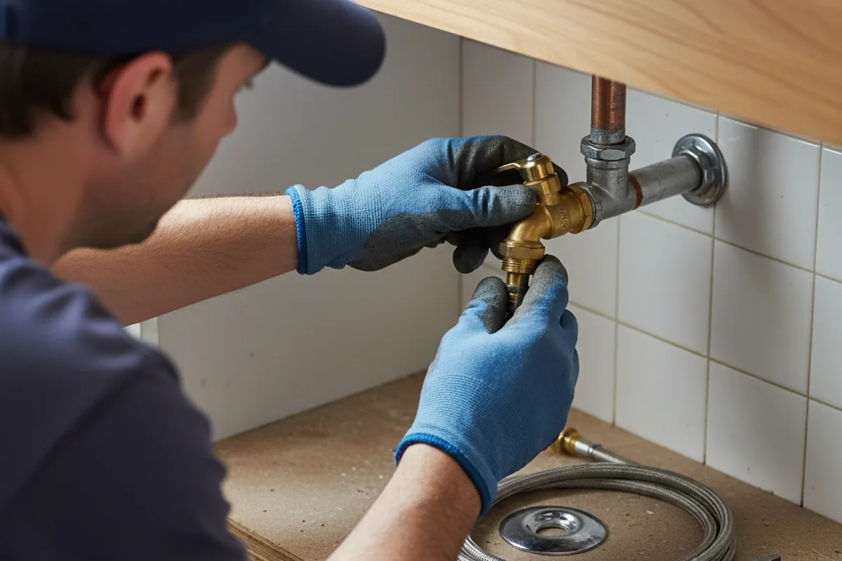 Shutoff valve and fitting work during Repiping in Lake Mary